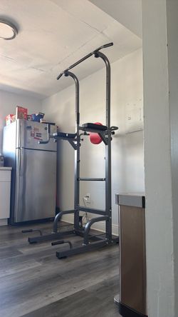 RELIFE Power Tower Pull-Up & Dip Station – Home Gym