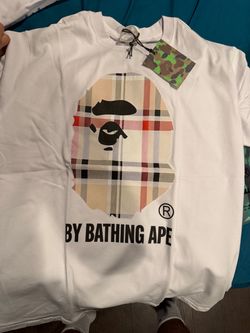 BAPE A Bathing Ape Plaid Graphic T-Shirt