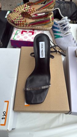 Steve Madden Black Heeled Sandal
