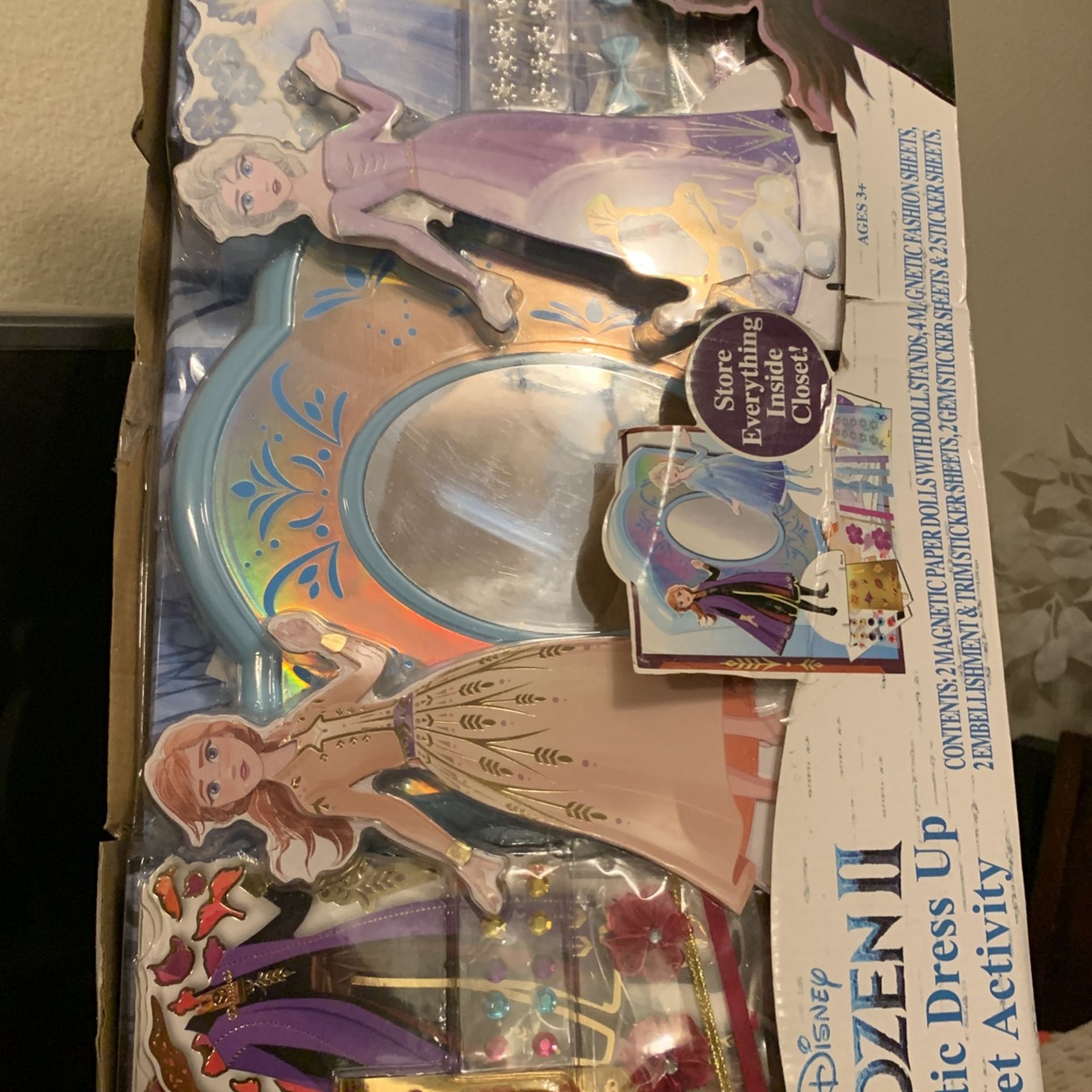 Disney FROZEN II Magnetic Dress Up Closet Activity