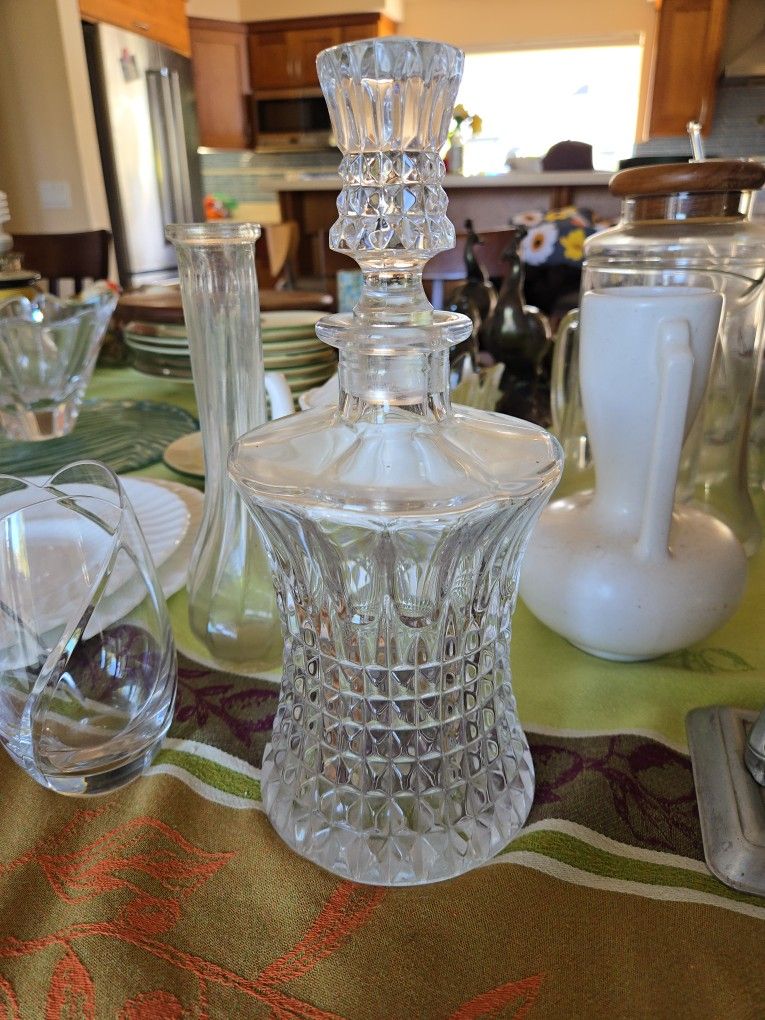 German Hutschenreuther Lead Crystal Decanter
