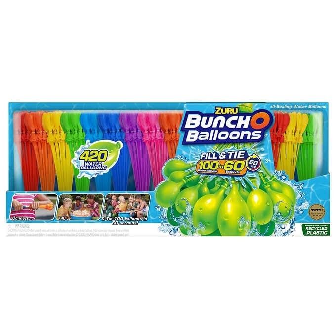 NEW Zuru Bunch O Balloons, 420 Total Count (C) Self-Sealing Water Balloons