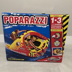 Sportsstuff Poparazzi 1 to 3 Rider Towable Tube BRAND NEW SEALED BOX