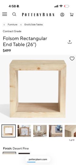 Pottery Barn Falsom Side Table