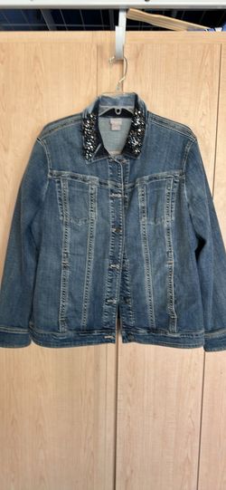 Women’s Denim Jacket. Chico’s Size 3