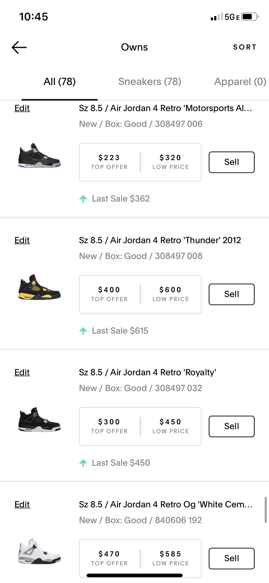 Sneaker collection, DS Size 8.5 All Exclusives