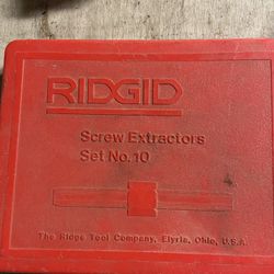 Rigid screw extractor set #10