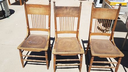 3 antique chairs