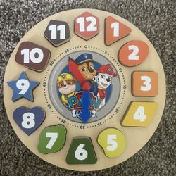 Paw patrol Puzzle Clock