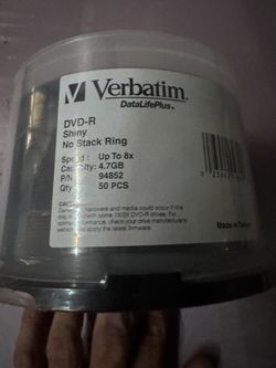 Blank Recordable DVD’s Pack Of 50 Verbatim 