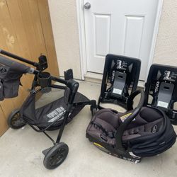 Evenflow Baby Stroller, Seat And Two Based