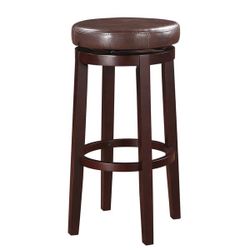 (NEW) Upholstered Wooden Bar Stool 