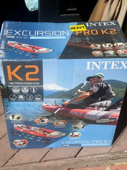 Intex Excursion Pro K2 Inflatable Fishing Kayak