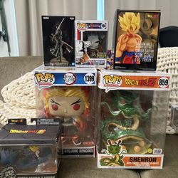 Anime Figures- dbz, Demon Slayer, Bleach 