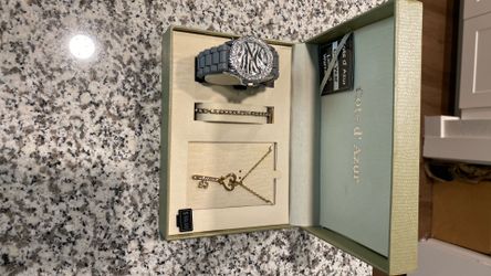 Cote d’ Azur Watch Necklace And Bracelet