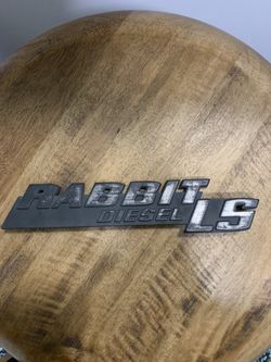 Rabbit diesel Los rear badge