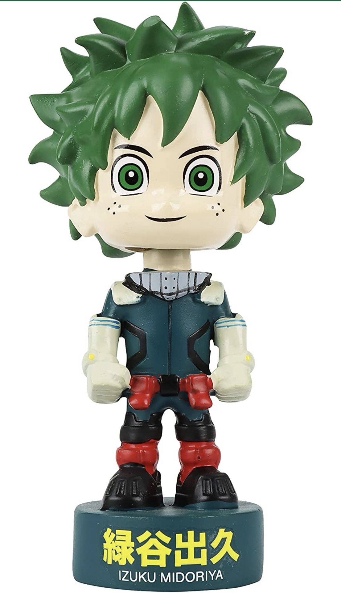 My Hero Academia Class Deku Bobble Head | 4.5” x 1.625” | Featuring Izuku Midoriya as Deku | Office, Room Decor | Spring Loaded | Officially Licensed