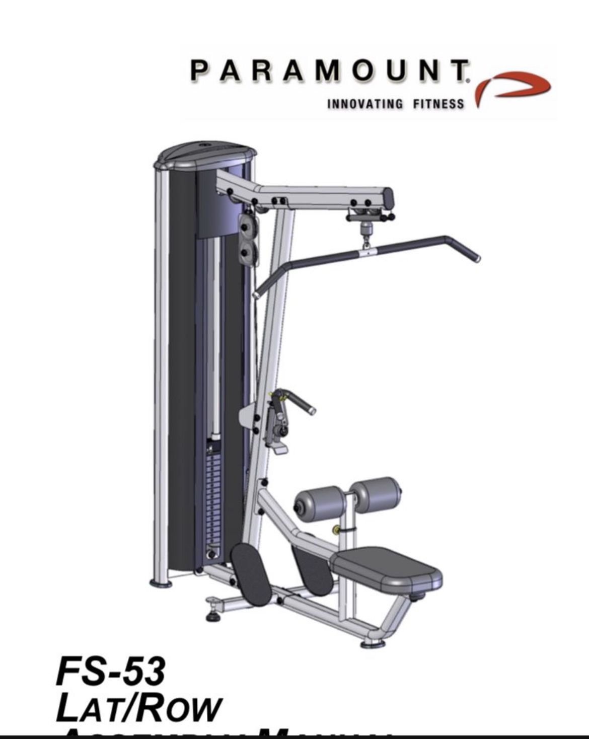 Paramount Lat Pull/ Low Row Cable Machine -