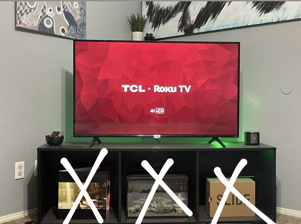 50” TCL Roku TV with Stand
