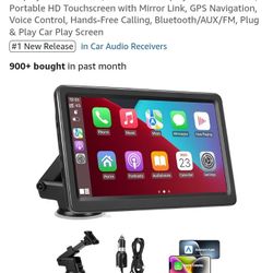 NEW CARPLAY SCREEN 7" WIRELESS ANDROID PORTABLE HD TOUCH SCREEN