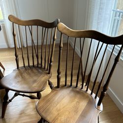 Set Of 6 Nichols & Stone Windsor Chairs 