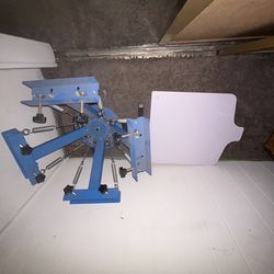 4 color screen printing station