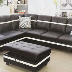 Leather Sofa 