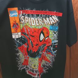 Mens Large Spider-Man Graphic Tees 