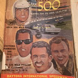Daytona 500 Original Programs From 1967 & 1968