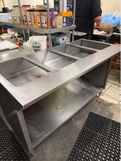 Free stainless steal steam table