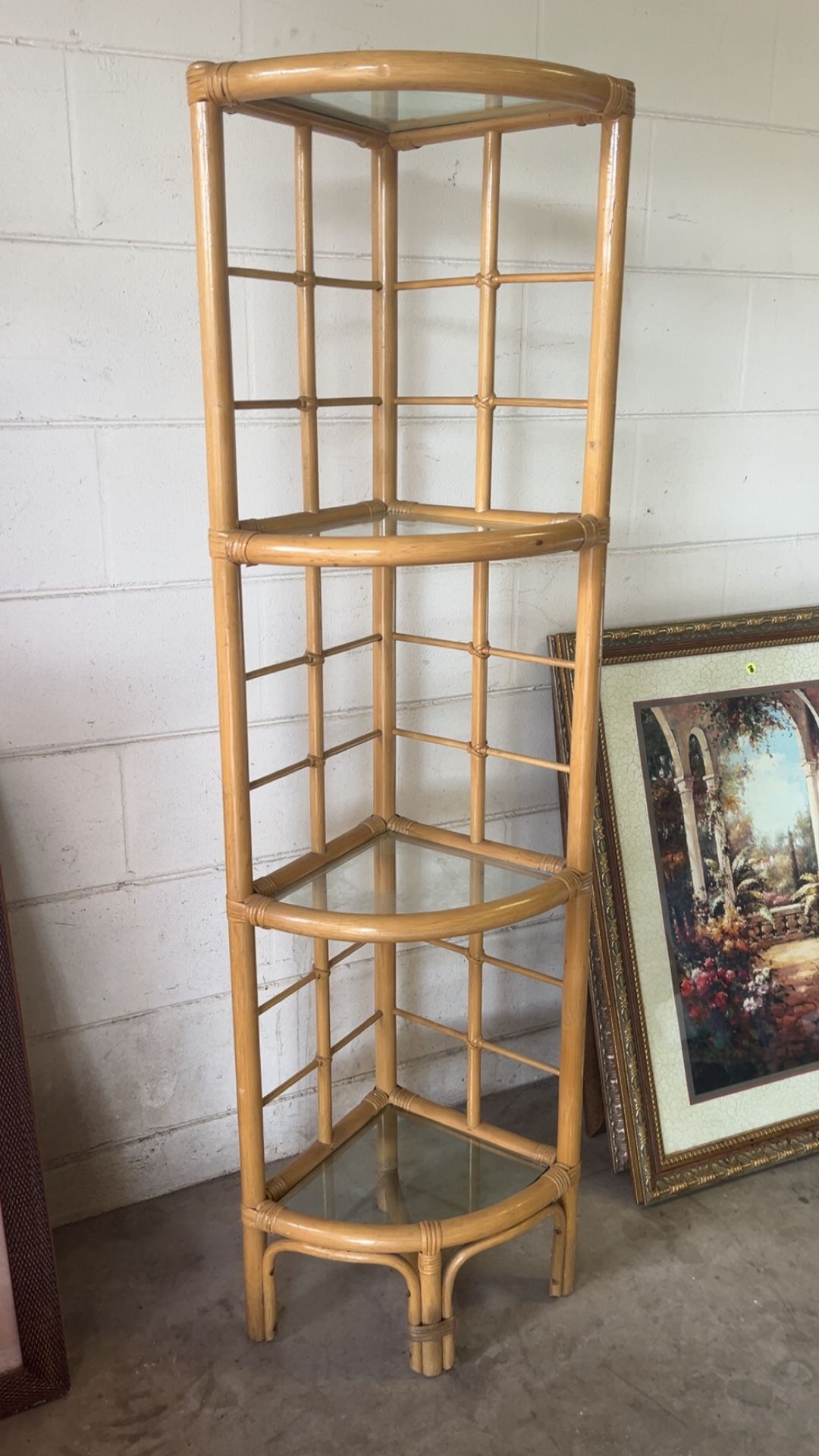 Bamboo Corner Shelf