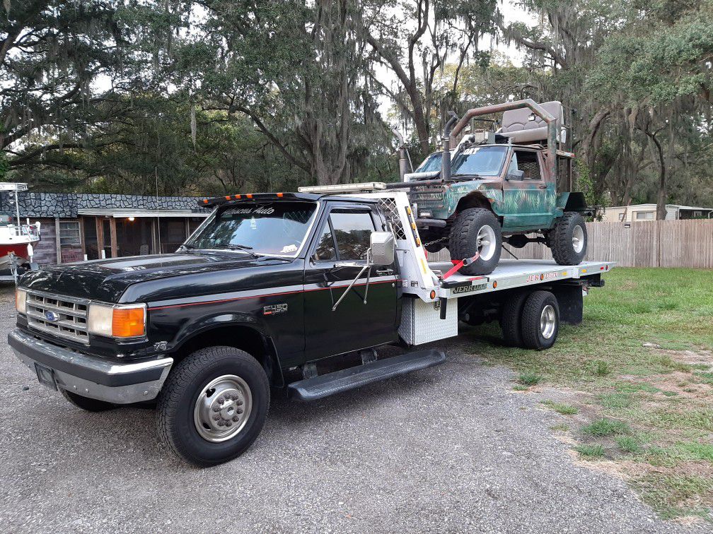1990 ford f450 tow truck gas. 460 5 speed