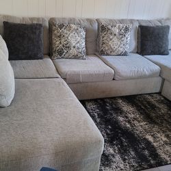 Light gray sofas