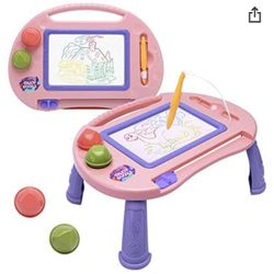 Children's drawing board can be scrubbed and reused.  baby drawing board table