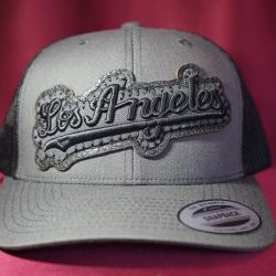 Trucker Cap with LA Leather Embroidered 3D Patch 