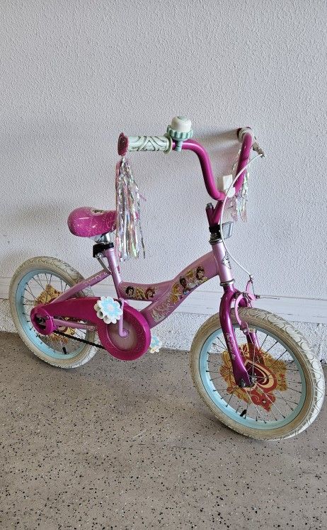 16" Huffy Girl's Disney Princess bike, pink