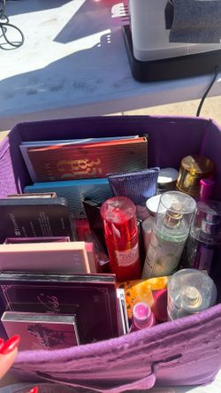 New and lightly used eyeshadow pallets and perfume