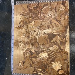 Handmade Picture From Straw