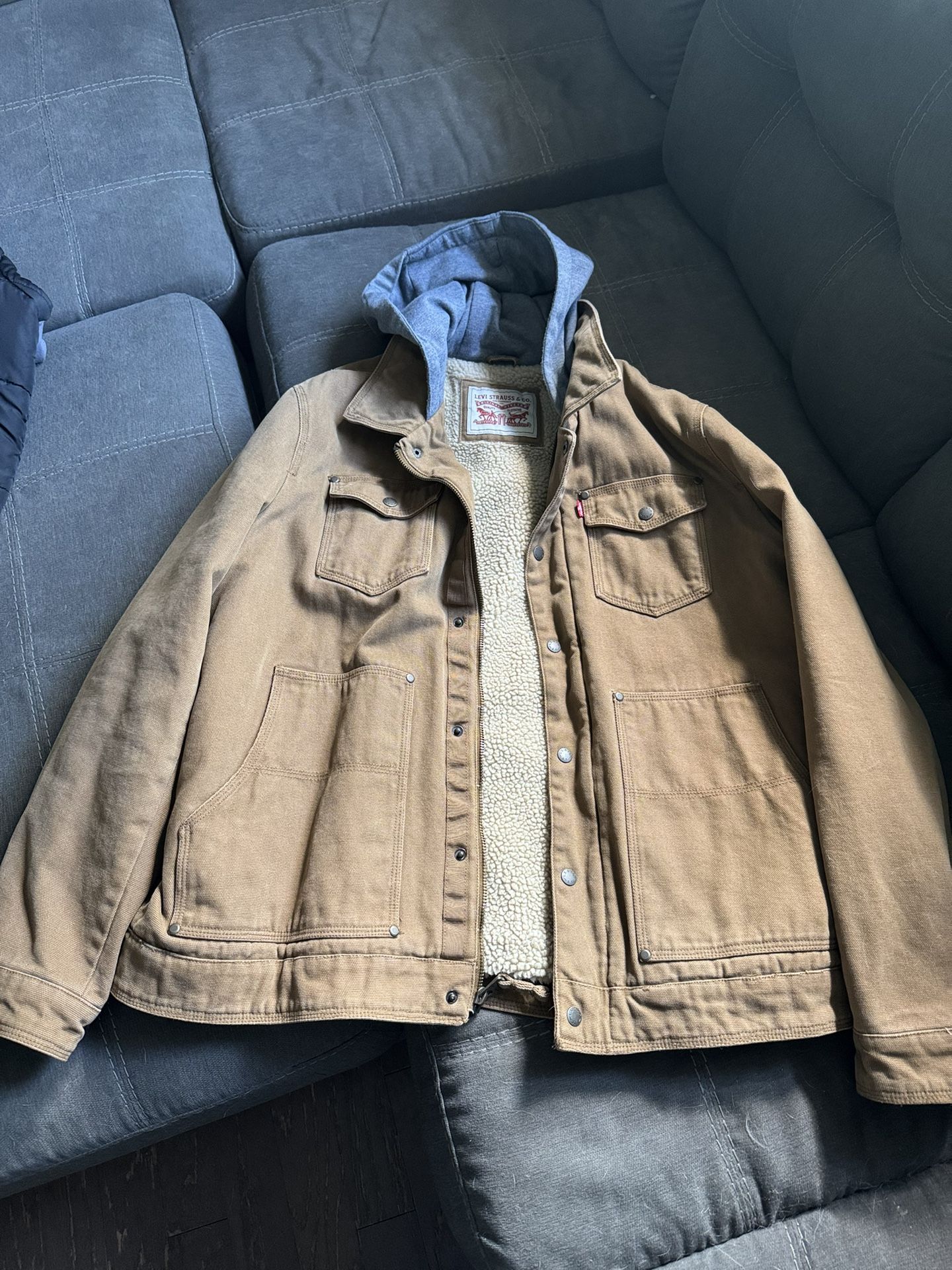 Men’s Levi Fleece Lined Jacket XL