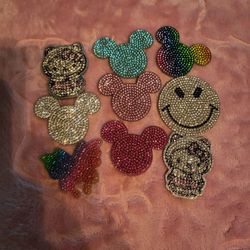 Shaker And Rhinestone Acrylics 