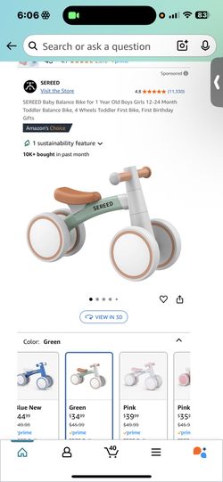 SEREED Baby Balance Bike