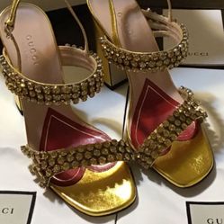 Gucci Leather Sandals Pumps Shoes Heels Size 36 USA Size 6 , Trade  for  Louis Vuitton  Purse Or  Sale 