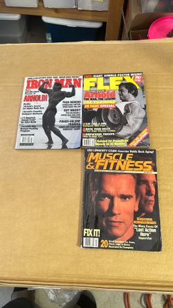 Bodybuilding Magazines, vhs, Encyclopedia Arnold Schwarzenegger