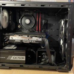 Gaming PC, Ryzen 5 2600 CPU, RTX 2080 SUPER 8GB GPU, 16 GB DDR4 RAM, 512GB NVME SSD, win 11