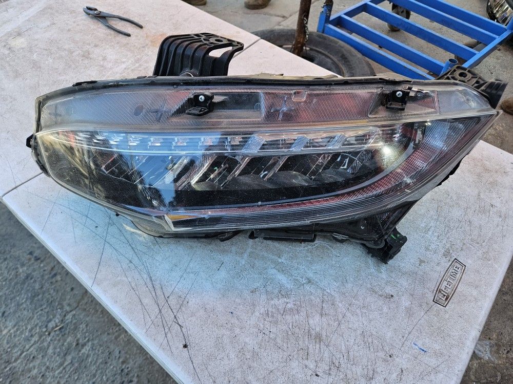 Honda Civic Driver Headlight Lid Led Oem 16 To 21