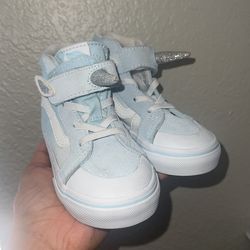 Light Blue Unicorn Toddler Vans