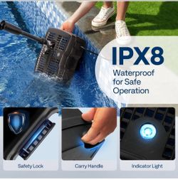 VIVOHOME 660 GPH Submersible Pond Filter