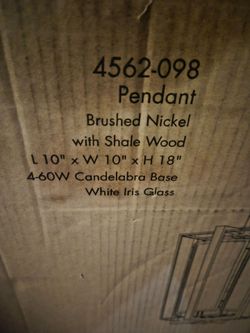 MINKA - LAVERY 4 Light Pendant . NEW in box.