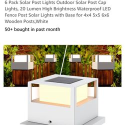 Solar Post Lights (6 Pack)
