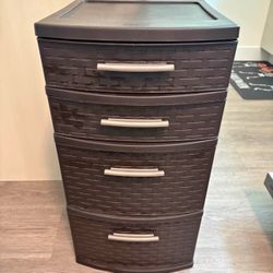 4 Drawer Plastic Storage Organizer
